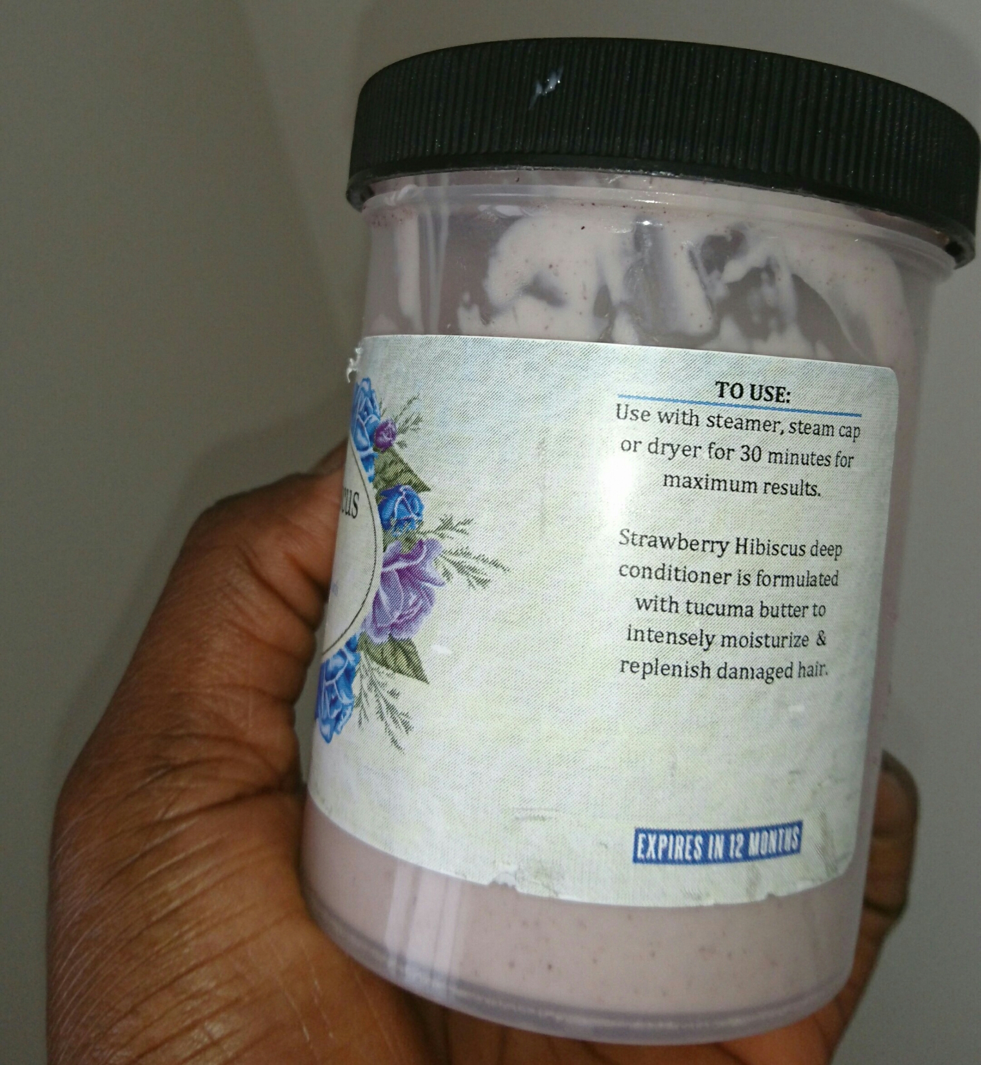 BLUE ROZE BEAUTY STRAWBERRY HIBISCUS DEEP CONDITIONER ingredients